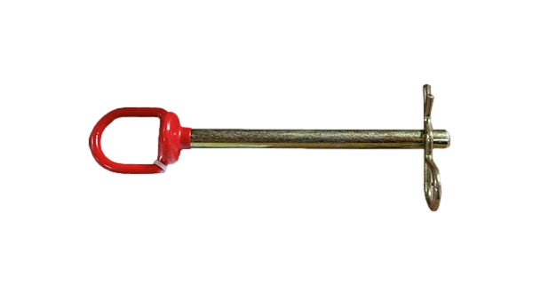 Receiver Pin 3/8&quot; x 5.5&quot; Red Coated Top w/Pin ( CZTRP3/8 )