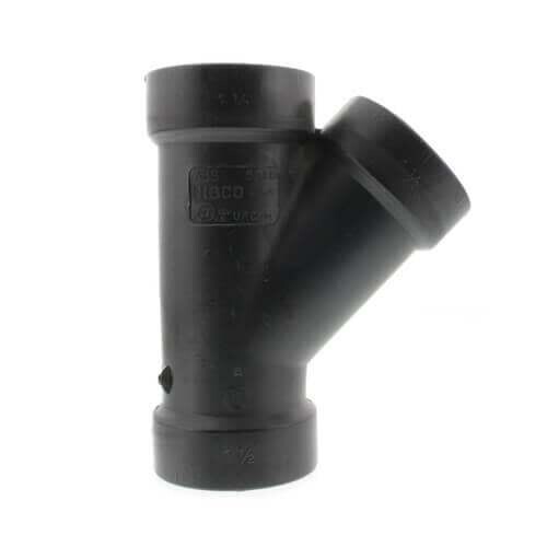 1 1/2&quot; Y Plumbing Pipe Black