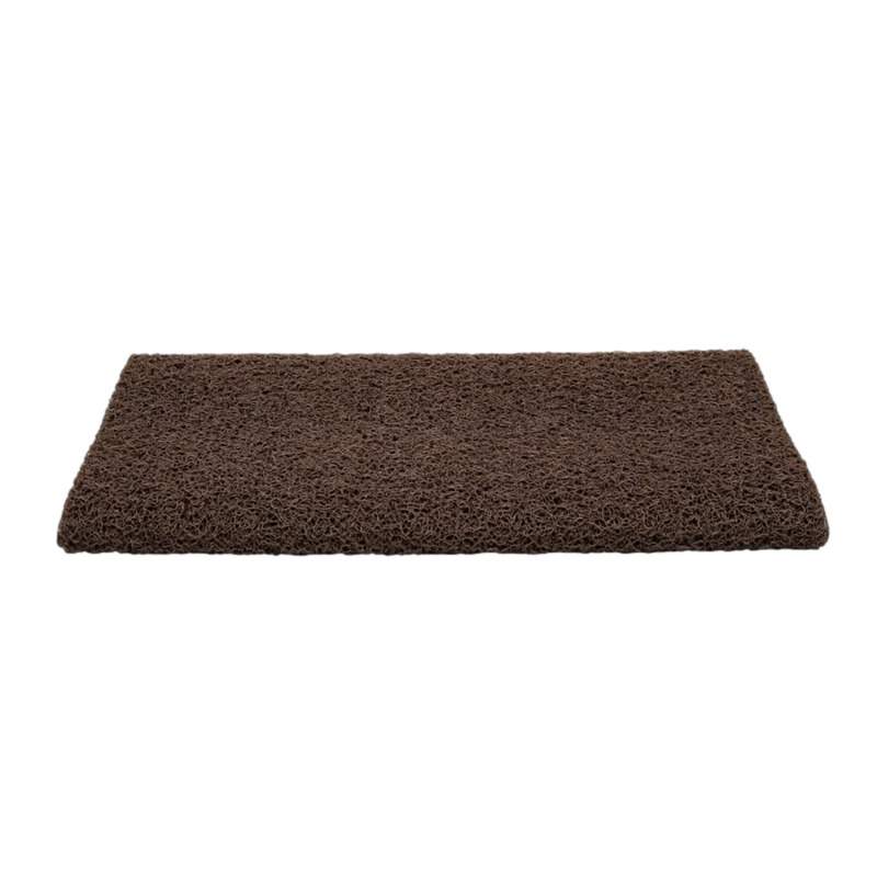 Scrub Rug Premium Step Rug  22&quot; x 23&quot; W/UV&amp;TPE Back Brown (42967)
