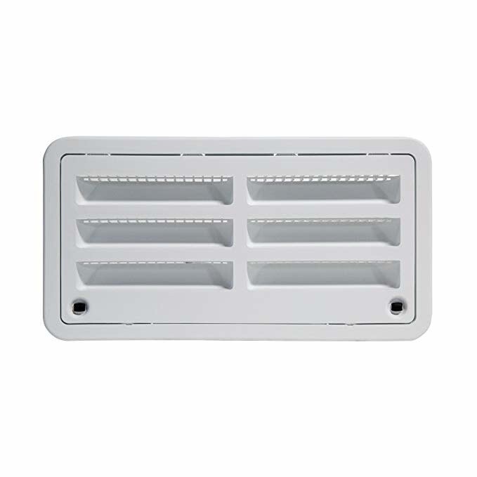 20" Polar White Lower/Upper Side Fridge Vent (9108554346)