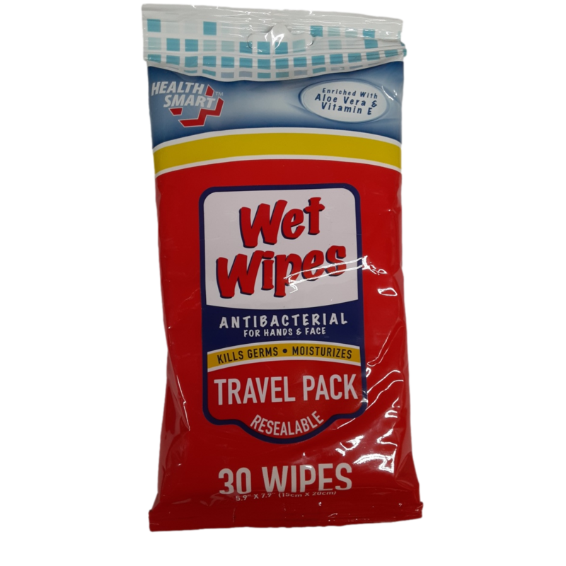 Wet Wipes Antibacterial Travel Size  (69260)