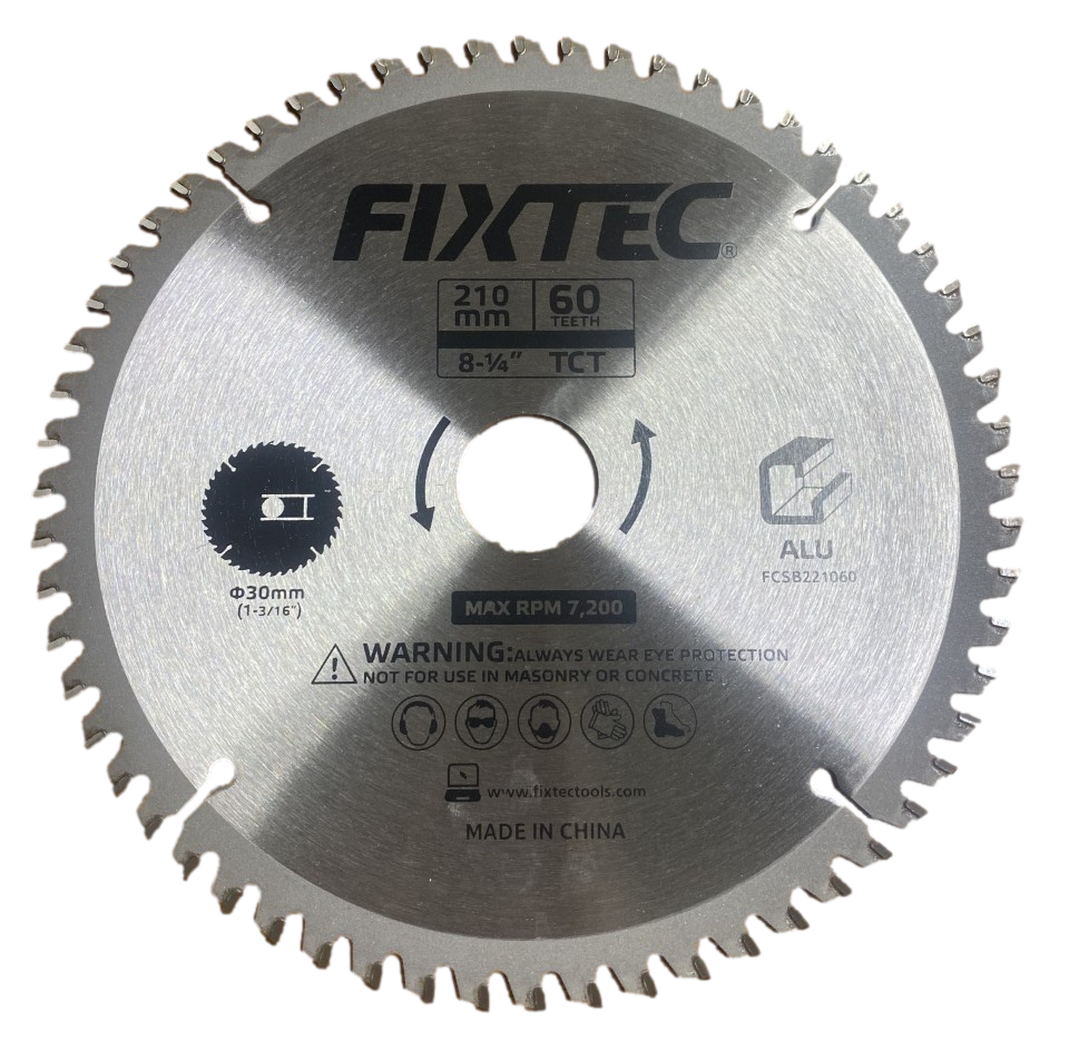 8.25&quot; TCT Saw Blade for Aluminum (FCSB221060)