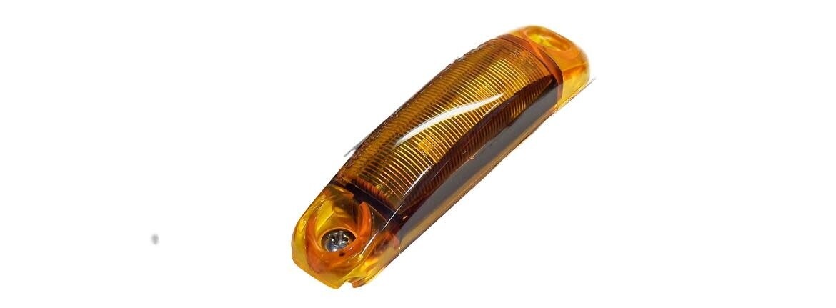 3.5" x  0.75" Surface Mount P2/PC Rated Amber/Amber Sidemarker Hardwired S18-AA00-1