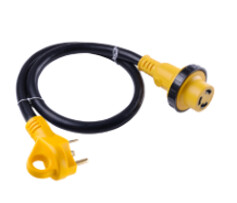 (TEC3015H) 30A RV Extension Cord with Twist-Lock Connector and Grip Handle 10/3 STW 15ft