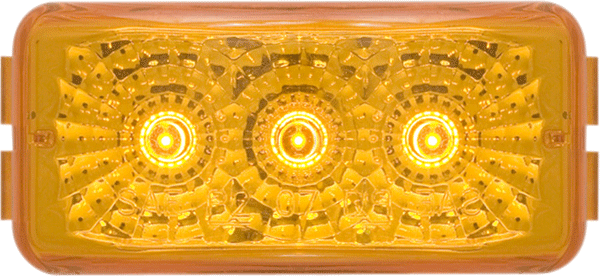 Optronics 3-LED yellow marker/clearance light, 12V