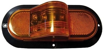 J-64-FA 6.5&quot; x 2.25&quot; Marker Light Amber Turn Flush Mount LED