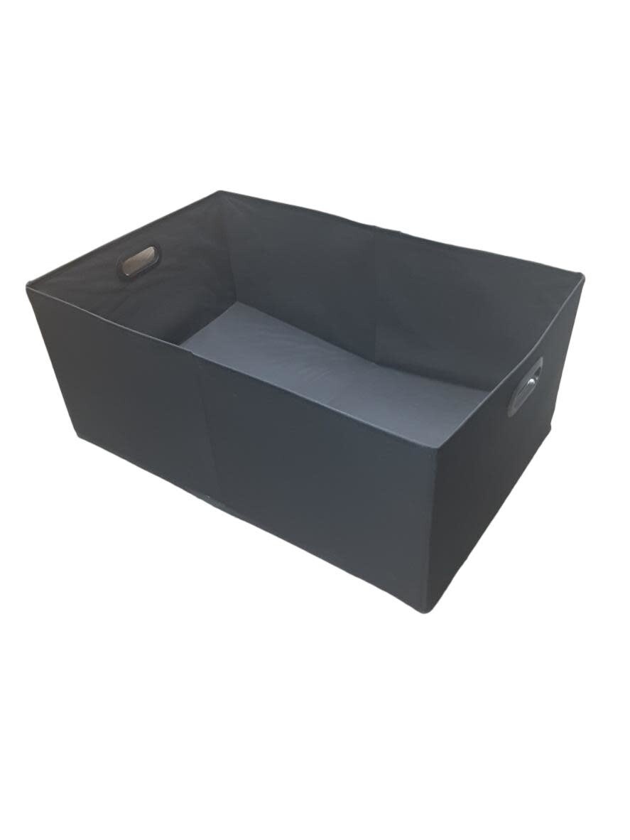 Black Fabric Storage Bin 28x12x18