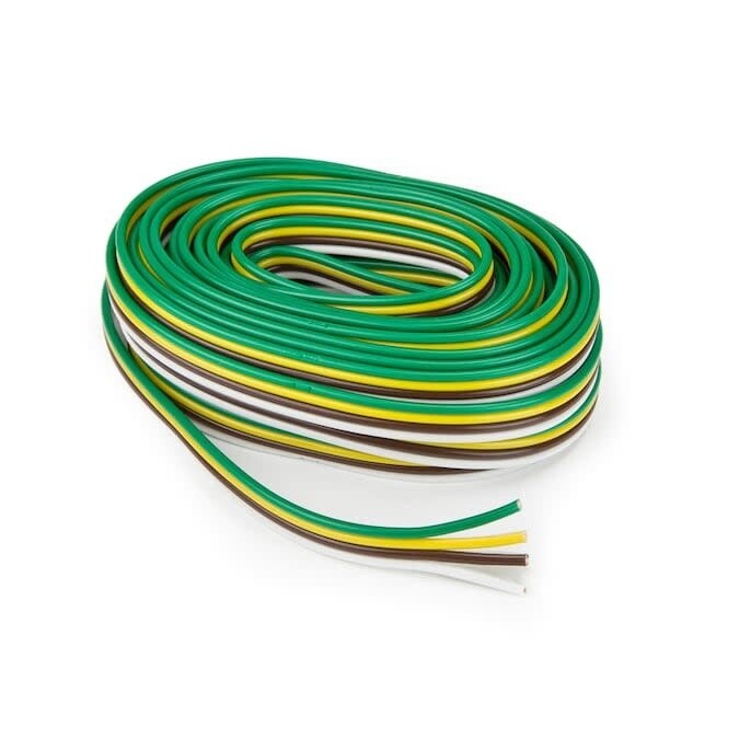 4-Way Flat Trailer Wire - 10 Foot