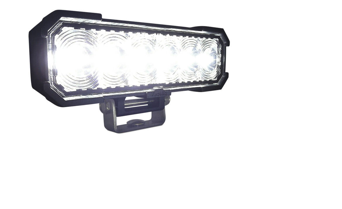SteelHead Spot Lamp 6  LED Black Finish Pigtail Wires P06-WBSP-1