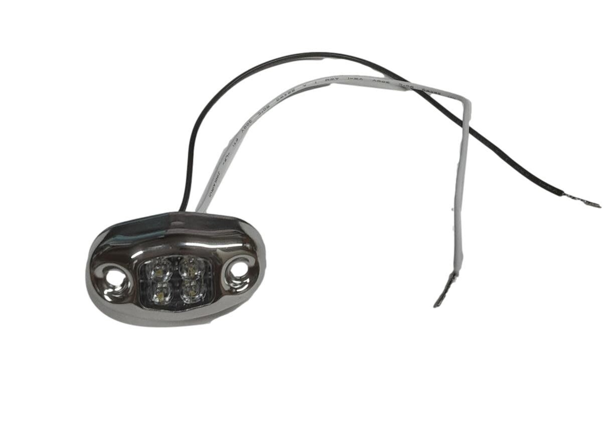 Dragon Light Oval Body White - 9" Wire w/SS Case (D14-W000-1 Kit)