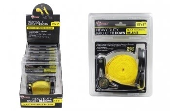 1" x 15' Heavy Duty Ratchet Tie Down  (2221849)