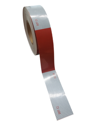 Reflective Tape - DOT 50 Yards 11&quot; Red 7&quot; White - RF2-150-2