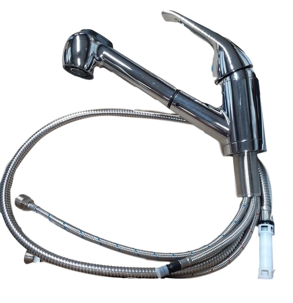 Pull Out Kitchen Faucet Chrome Finish - missing hardware