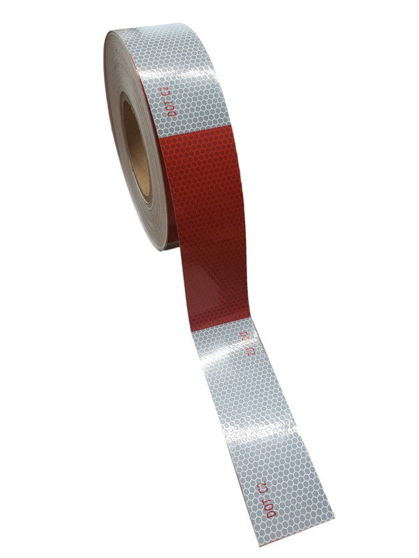 Reflective Tape - DOT 50 Yards 11&quot; Red  7&quot; White - RF2-150-2