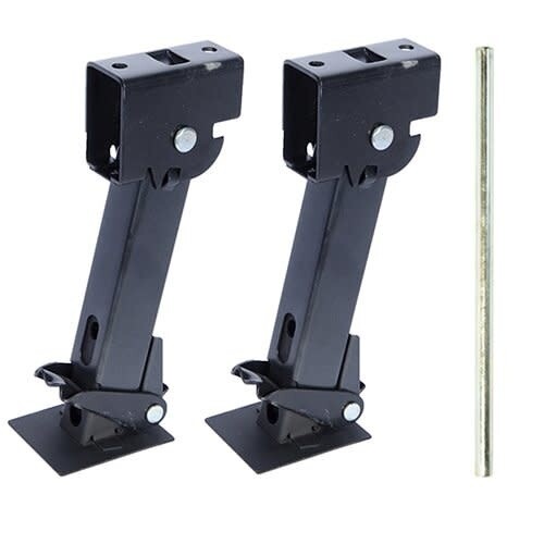 Rugged Trail Products | 2-Pack | Swing Down | Telescoping | Trailer Short Stabilizer Jacks | with Adjustment Jack Rod Handle | 1000lb Capacity
