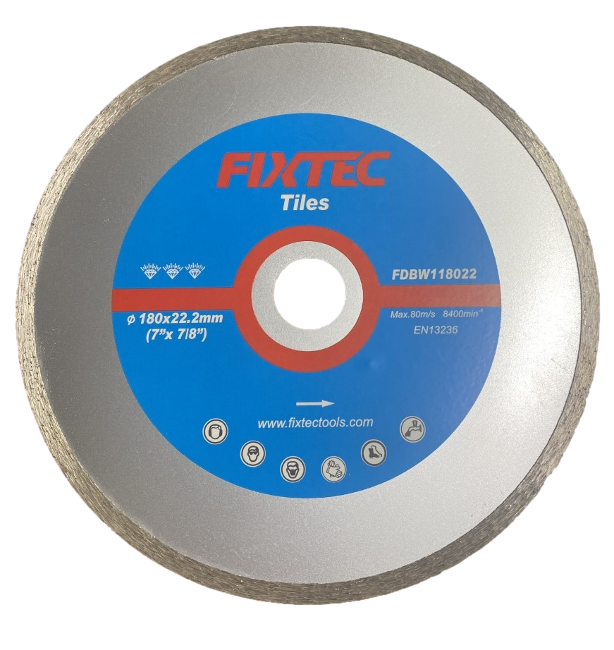 Continuous Rim Tiles Diamond Cutting Blade 7&quot; x 7/8&quot; x 5mm Blade Width (FDBW118022)