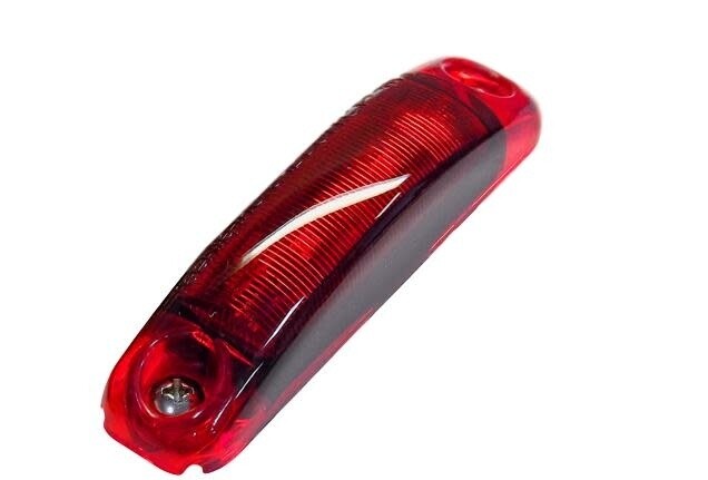 3.5&quot; x 0.75&quot; Surface Mount P2/PC Rated Red/Red Sidemarker Hardwired S18-RR00-1