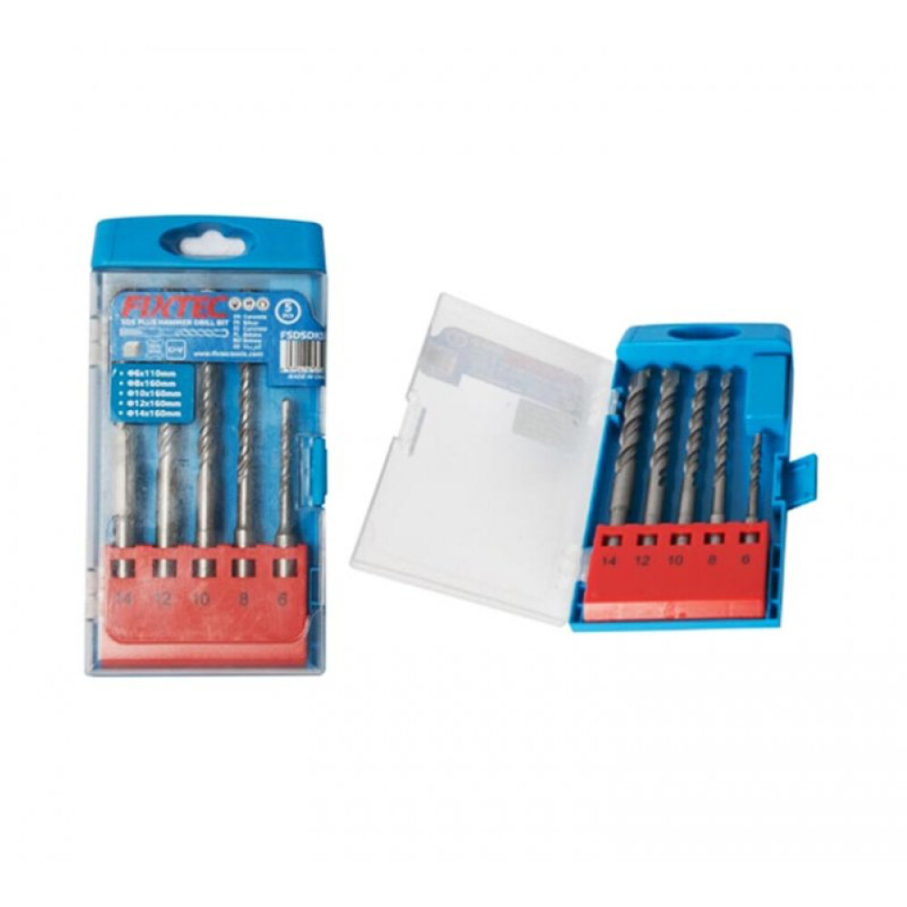Hammer Drill Bit 5 pc Set 6/8/10/12/14x160mm FSDSDK502