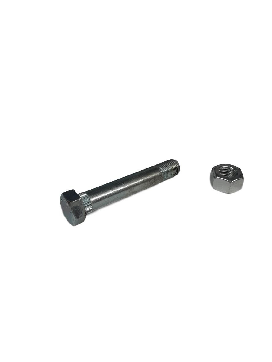 3.75&quot; Non-Greaseable Zinc Axle Bolt  9/16&quot; w/Locking Nut (Kit)