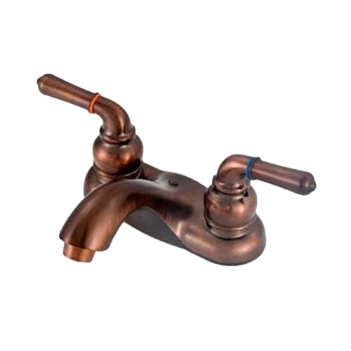 American Brass® OB77ORB-ARC Brass Oil Rubbed Bronze 4" Two-Handle Lavatory Faucet