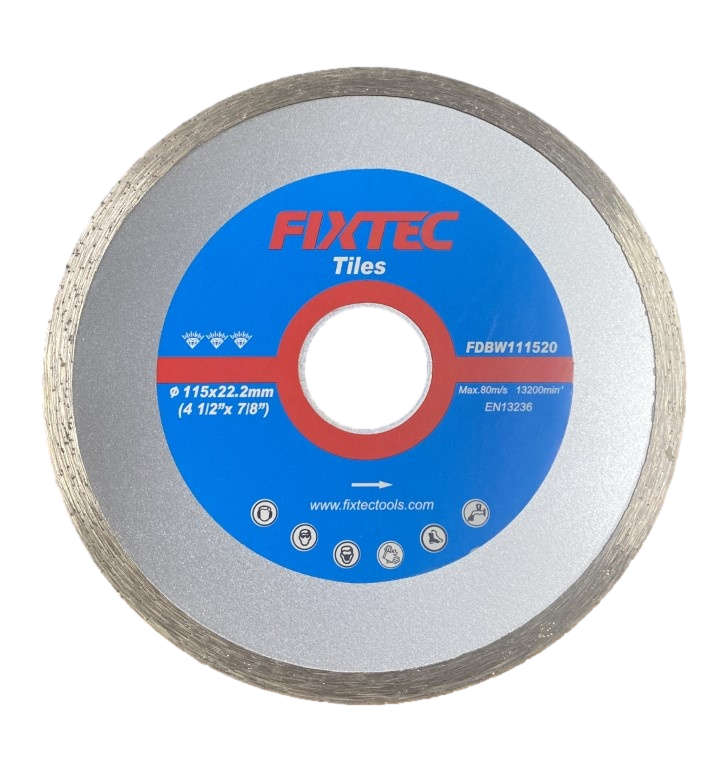 Continuous Rim Tiles Diamond Cutting Blade 4.5&quot; x 7/8&quot; x 5mm Blade Width (FDBW111520)