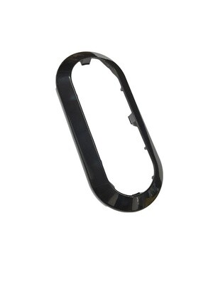 6&quot; Oval Surface Mount Trim Ring Black T61-0B00-1