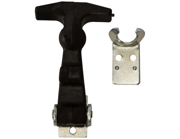 4 INCH EASY GRIP RUBBER HOOD CATCH WITH BRACKET - WJ195