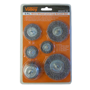 6pc Stainless Steel Wheel Assortment Set (BRWWS-06)