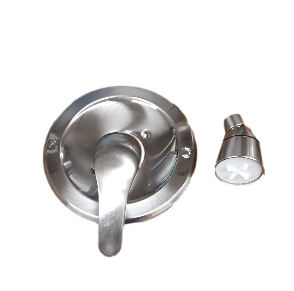 Pressure Balance Single Lever Plastic Shower Trim Kit - Brushed Nickel