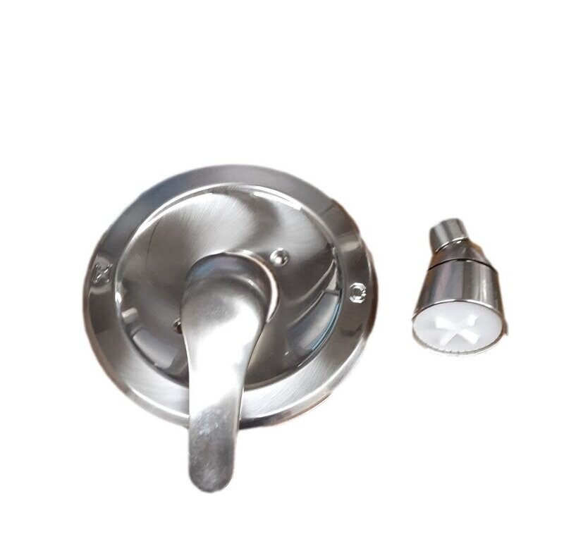 Pressure Balance Single Lever Plastic Shower Trim Kit - Brushed Nickel