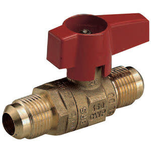 Fastenal 3/8&quot; Flare x 3/8&quot; Flare LP Gas Brass Ball Valve