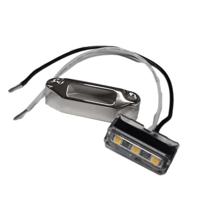 Mini Light White Lamp Body w/SS 45° Cover D03-W000-1 (Kit)