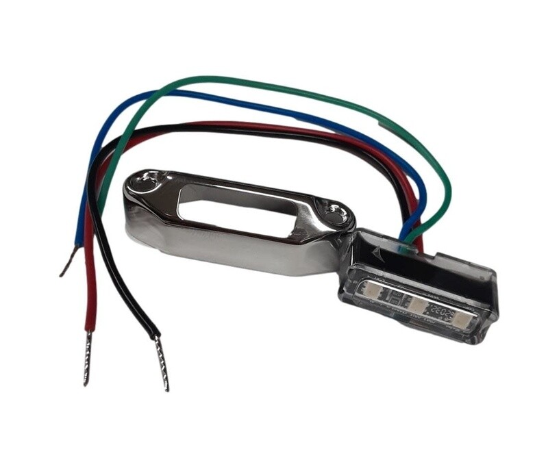 Mini Light RGB (Red/Green/Blue) Light w/SS 45° Cover D03-3000-1 (Kit)