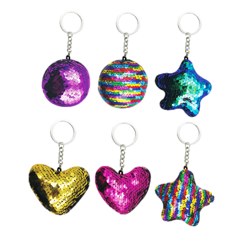 Sequin Pillow Keychain