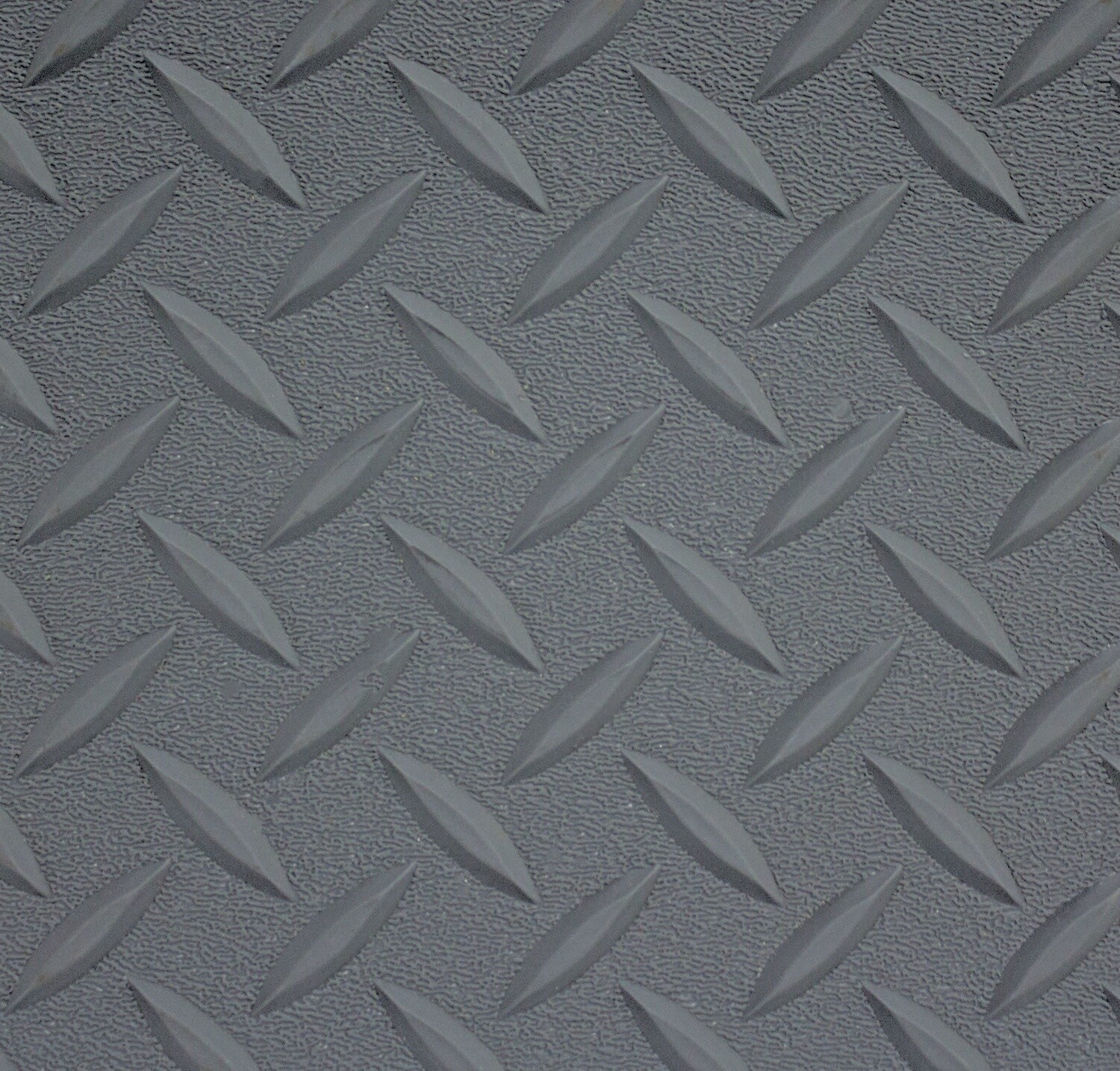 Diamond Plate  ( DP ) Rubber Flooring - Gray 8&#39; (By the Foot)