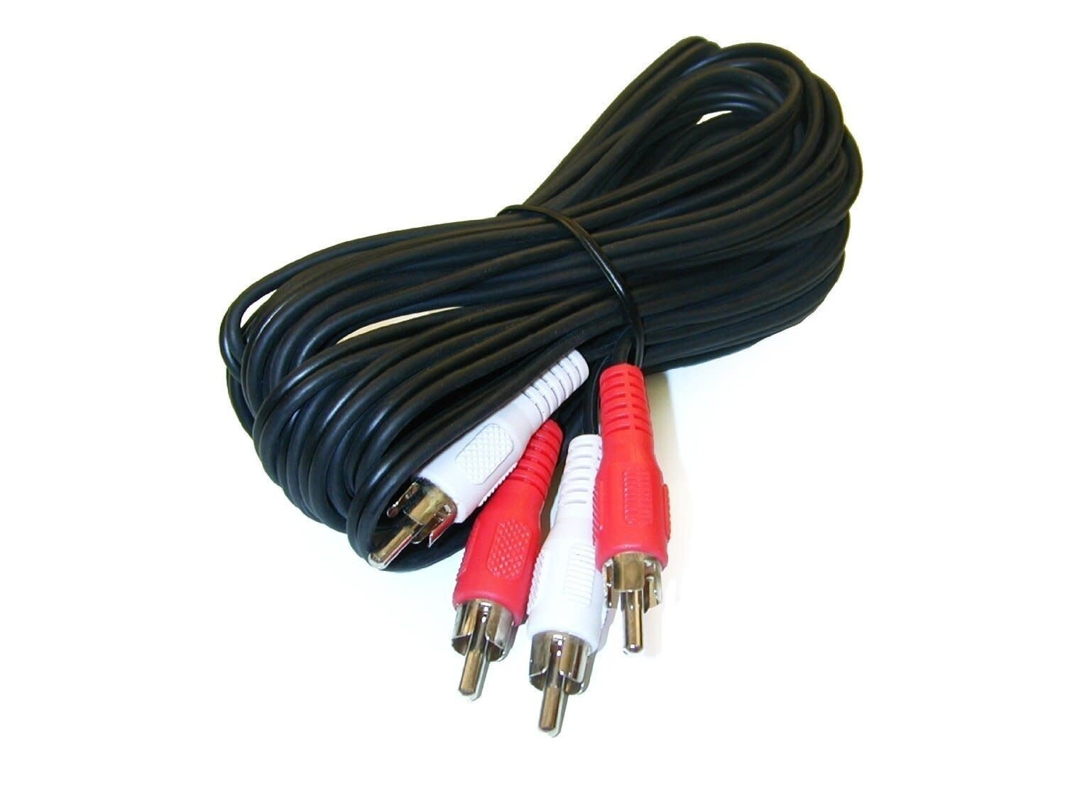C&amp;E 2 RCA Male to Male Audio Cable 16.4 Feet (Red &amp; White)