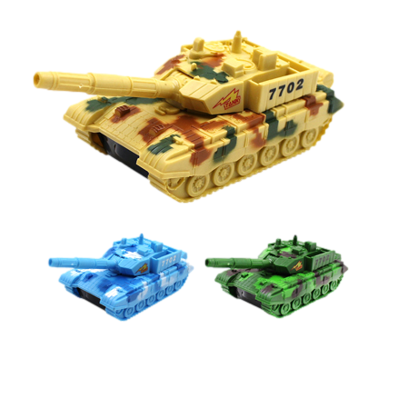 Tank With Lights &amp; Sounds (Friction Powered)