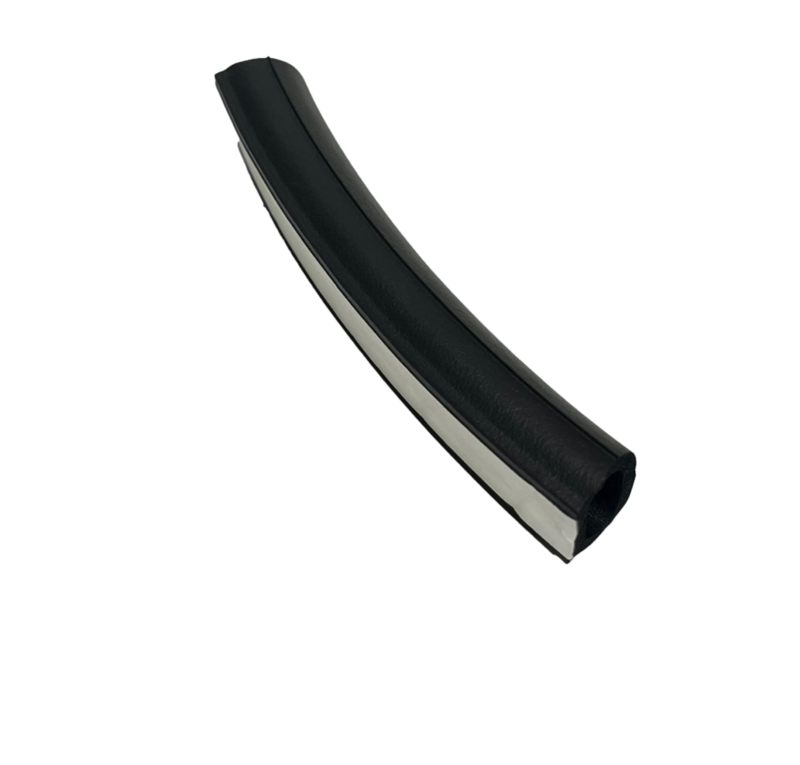 Hollow D Rubber Bulb Seal .825"W x .760"H w/Adhesive  (By the Foot) LP1750