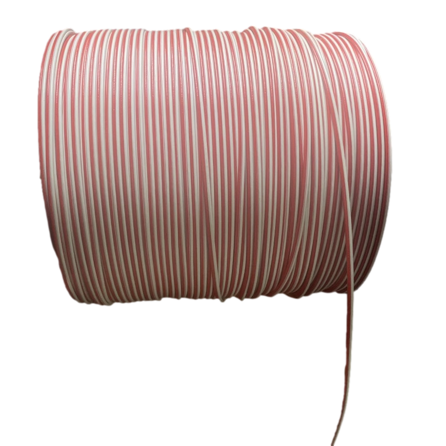 #18 Two Strand Red/White Wire (By the Foot)