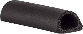 Hollow D Rubber Bulb Seal .500&quot; W x .500&quot;H (By the Foot) LP101