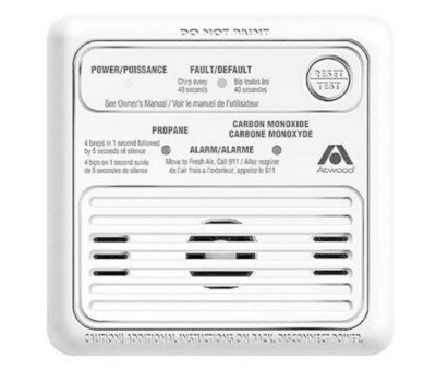 Atwood RV Dual Propane Carbon Monoxide Alarm LP CO (36681)