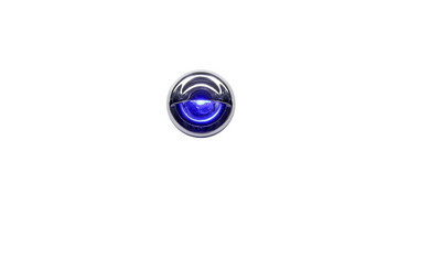 E34 Step Light Grommet Mounted Blue W/ Chrome Cover (E34-BC00-1)