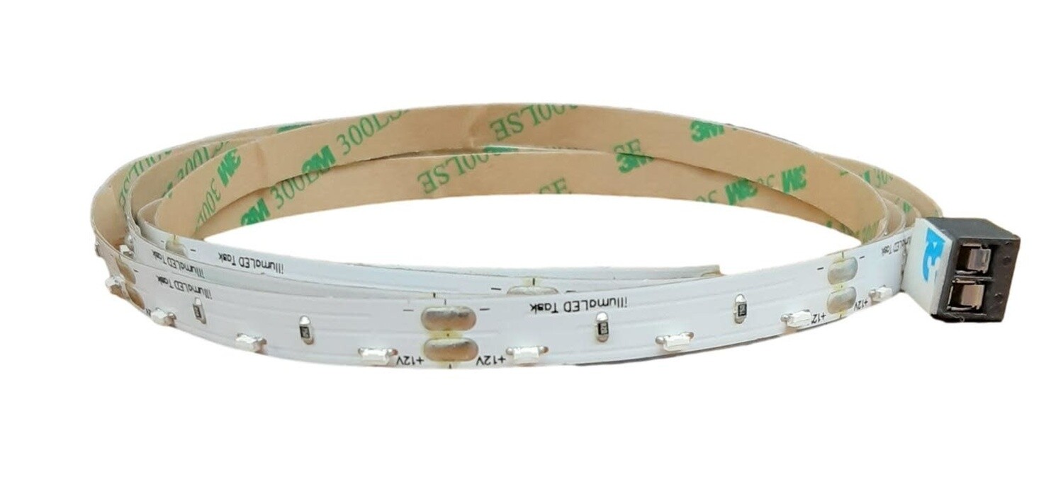 53&quot; 54- LED Strip Light with 3M Adhesive Back -Clear &amp; Cool