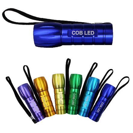 COB LED Flashlight (Bright Colors) (08-1738)