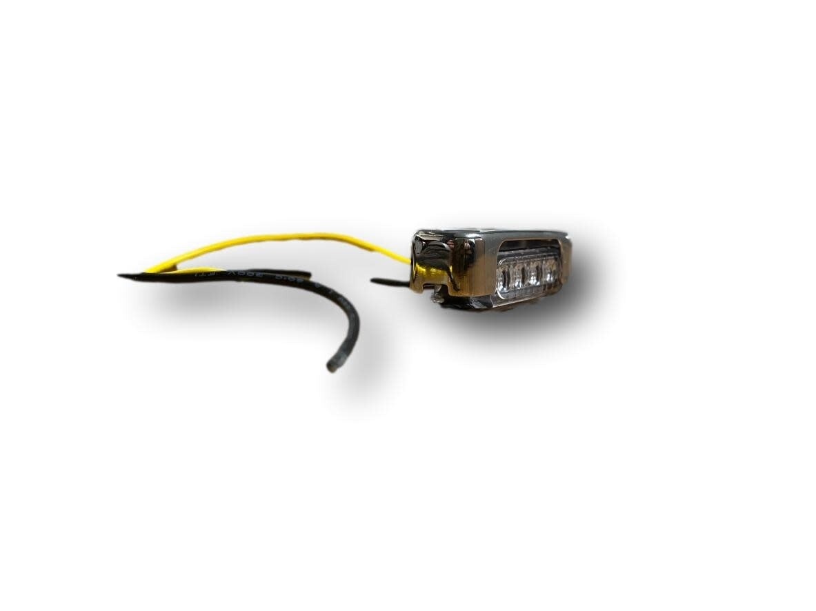 Dragon Light Linear Body Amber Vertical SS Case - 9&quot; Wire D04-A000-1 (Kit)