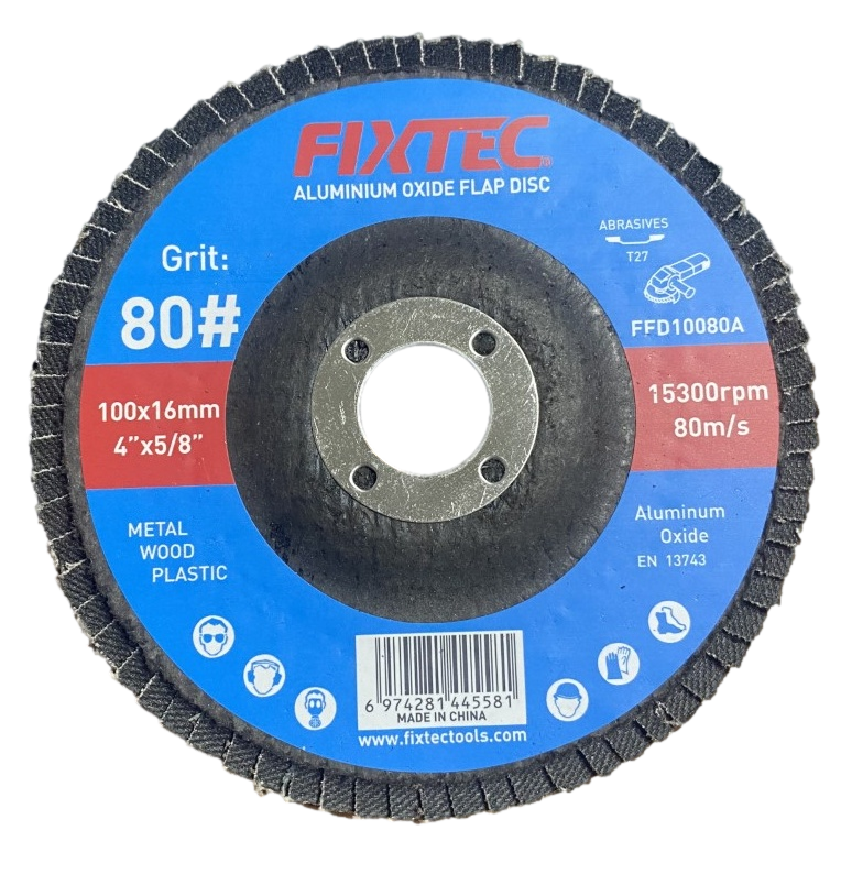 Aluminum Oxide Abrasive P80 Grit for Stainless Steel Grinding Wheel Flap Disc (FFD10080A)
