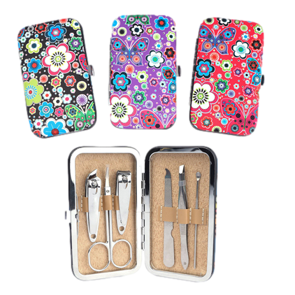 Manicure Set (6 pc) Butterfly/ Floral