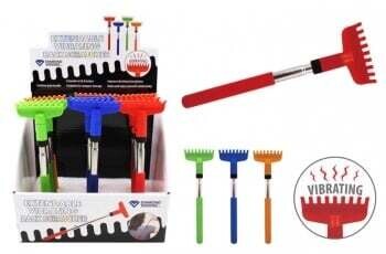 Vibrating Extendable Back Scratcher green
