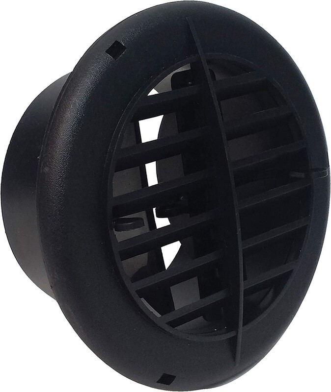 3" Black AC Vent Cover 2 pc Assembly