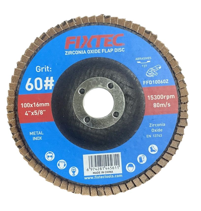 Zirconia Oxide Grit 60 Professional Quality Aluminum Oxide Flap Disc (FFD10060Z)